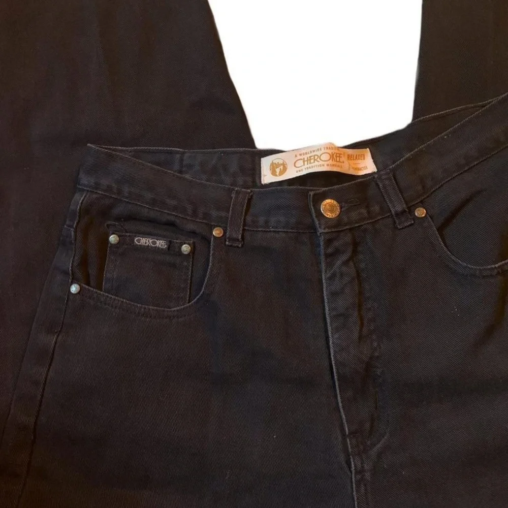 Cherokee Relaxed Black Jeans - Picture 2 of 4